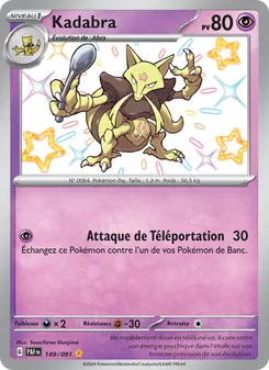 Kadabra, Destinées de Paldea Nº 149 Holo