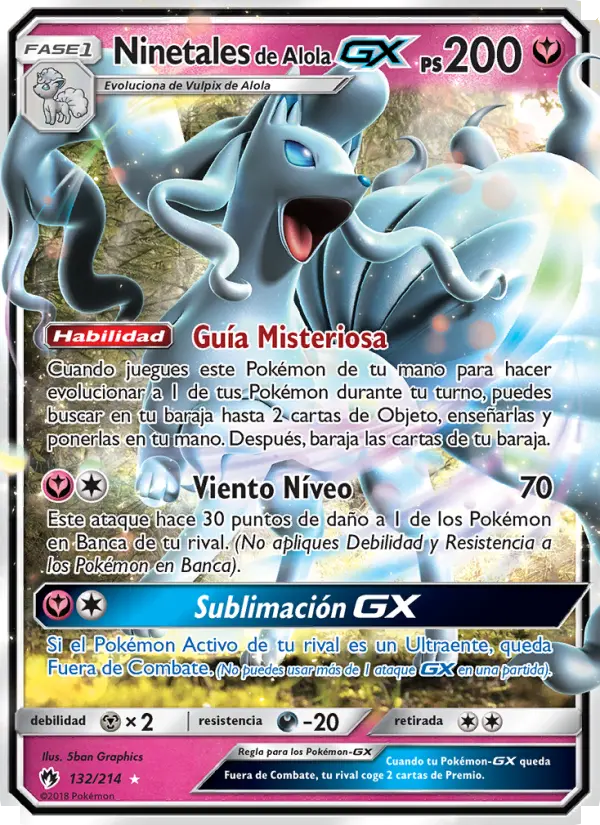 Ninetales de Alola GX, Truenos Perdidos No. 132