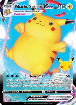 Pikachu Surfeur VMAX, Célébrations No. 9 Holo