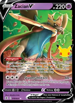 Zacian V, Celebrations Nº 16 Holo