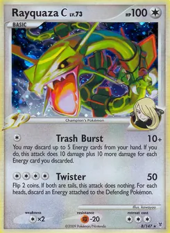 Rayquaza C, Supreme Victors No. 8 Reverse