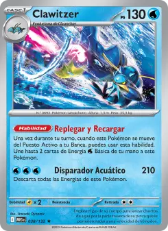 Clawitzer, Megaevolución No. 038 Holo