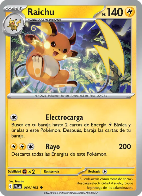 Raichu, Evoluciones en Paldea No. 064