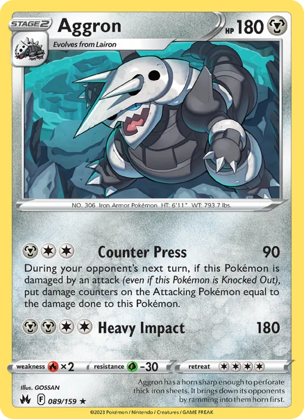 Aggron, Crown Zenith No. 089