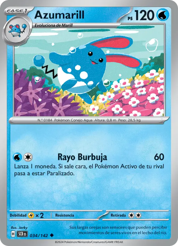 Azumarill, Corona Astral No. 034