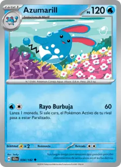 Azumarill, Corona Astral No. 034 Normal