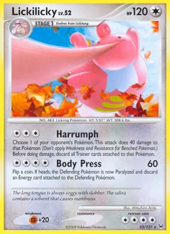 Lickilicky, Platinum No. 33 Normal