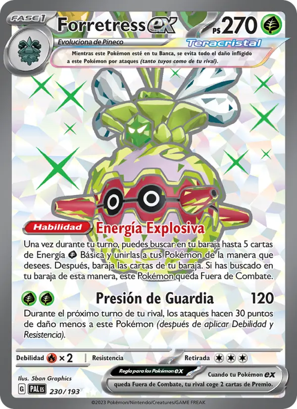 Forretress ex, Evoluciones en Paldea Nº 230