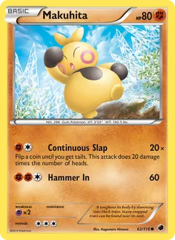 Makuhita, Plasma Freeze Nº 62 Normal