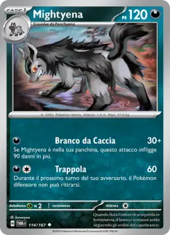 Mightyena, Crepuscolo Mascherato No. 114 Normal