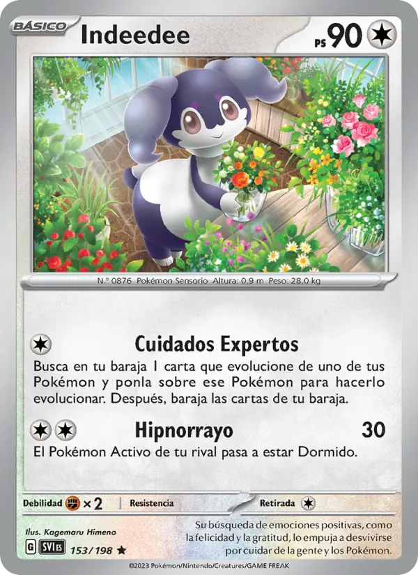 Indeedee, Escarlata y Púrpura No. 153