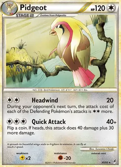 Pidgeot, Call of Legends No. 30 Normal