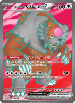 Bloodmoon Ursaluna ex, Twilight Masquerade Nº 202 Holo