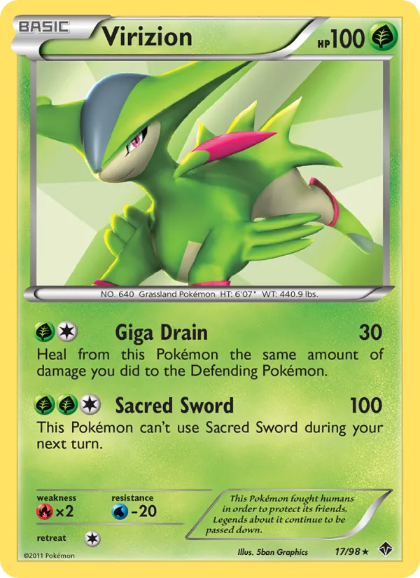 Virizion, Emerging Powers Nº 17