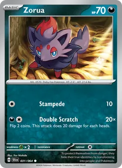 Zorua, Shrouded Fable Nº 031 Normal