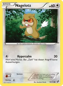 Nagelotz, Schwarz & Weiß No. 78 Normal