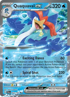 Quaquaval ex, Paldea Evolved No. 052 Holo