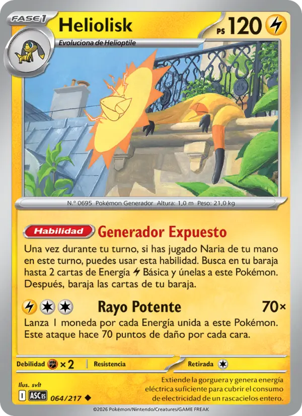 Heliolisk, Héroes Ascendentes No. 064