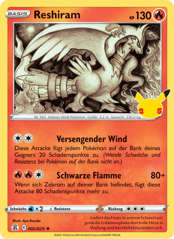 Reshiram, Celebrations No. 2