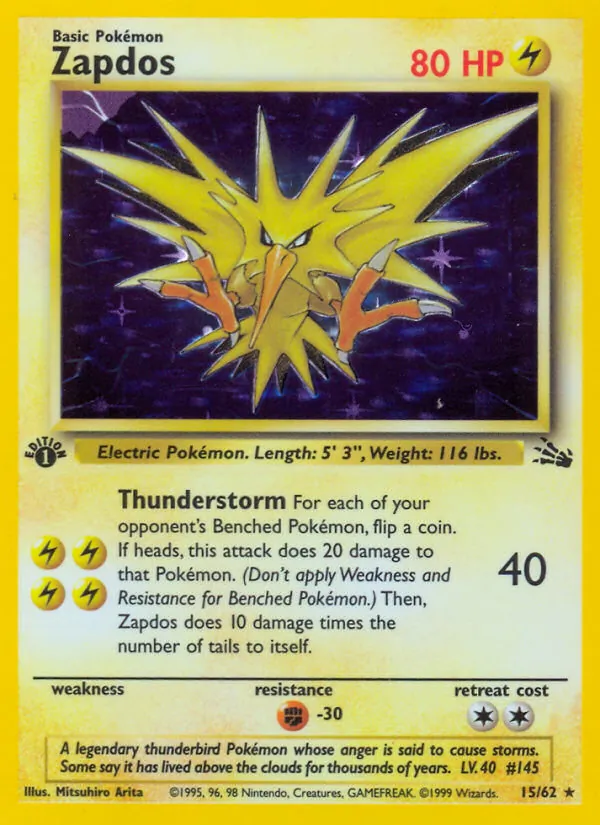 Zapdos, Fossil Nº 15