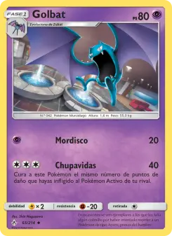 Golbat, Vínculos Indestructibles Nº 65 Normal