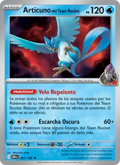 Articuno del Team Rocket, Rivales Predestinados No. 051 Normal