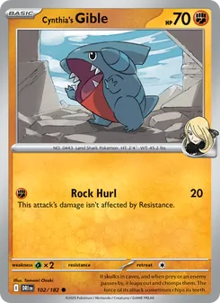 Cynthia's Gible, Destined Rivals No. 102 Normal