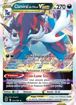 Clamiral de Hisui VSTAR, Astres Radieux No. 102 Holo