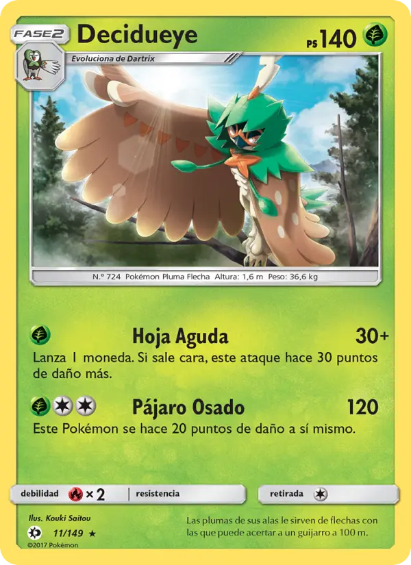 Decidueye, Sol y Luna No. 11