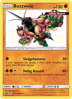 Buzzwole, Hidden Fates Shiny Vault Nº SV24 Normal