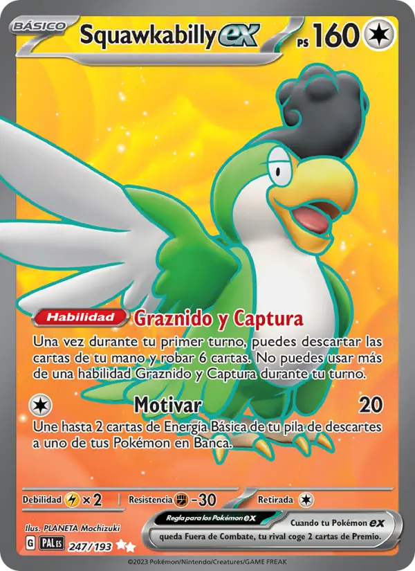 Squawkabilly ex, Evoluciones en Paldea No. 247
