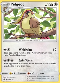 Pidgeot, Team Up No. 124 Normal
