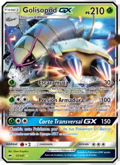 Golisopod GX, Sombras Ardientes Nº 17 Holo