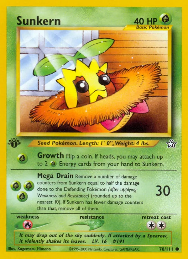 Sunkern, Neo Genesis Nº 78