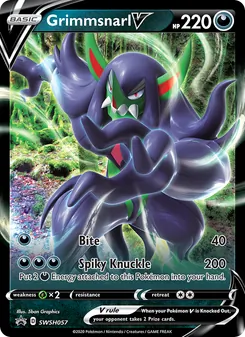 Grimmsnarl V, SWSH Black Star Promos No. SWSH057 Holo