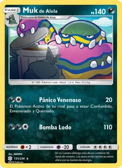 Muk de Alola, Eclipse Cósmico Nº 131 Normal