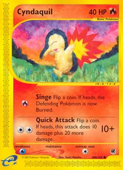 Cyndaquil, Expedition Base Set Nº 104 Normal