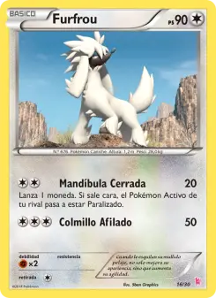 Furfrou, Kit de Entrenador XY (Pikachu Enmascarada) Nº 16 Normal