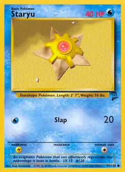 Staryu, Base Set 2 Nº 95 Normal