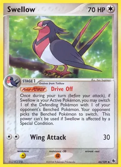 Swellow, Ruby & Sapphire Nº 46 Normal