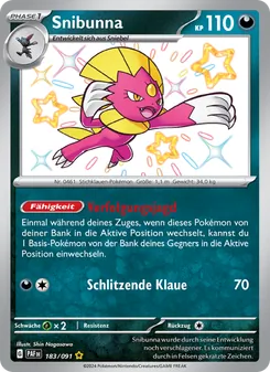 Snibunna, Paldeas Schicksale No. 183 Holo