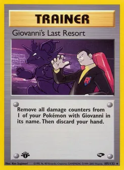 Giovanni's Last Resort, Gym Challenge No. 105 Normal