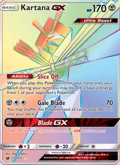 Kartana GX, Crimson Invasion No. 117 Normal