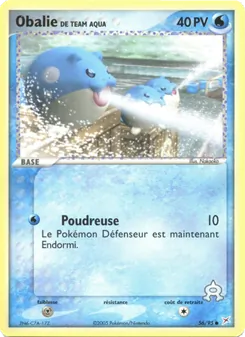 Obalie de Team Aqua, EX Team Magma vs Team Aqua No. 56 Normal