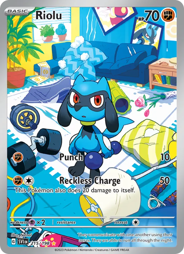 Riolu, Scarlet & Violet Nº 215