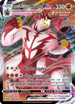 Fokussierter-Angriff-Wulaosu VMAX, Kampfstile Nº 86 Holo