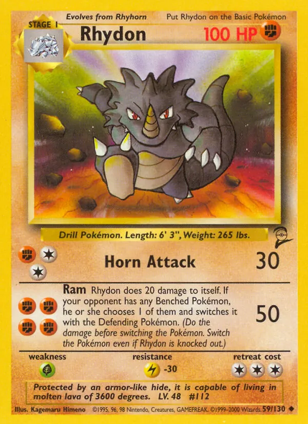 Rhydon, Base Set 2 No. 59
