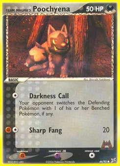 Team Magma's Poochyena, Team Magma vs Team Aqua Nº 66 Normal