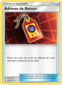 Adresse de Retour, Duo de Choc Nº 153 Normal
