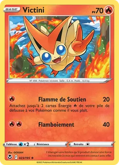 Victini, Tempête Argentée No. 023 Normal